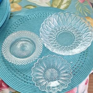 Indiana Glass Clear Pretzel  Anchor Hocking Bundle